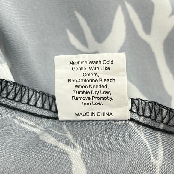 Spooky Bat Halloween Black White Short Sleeve Open Style Robe Large - Picture 4 of 6